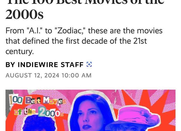 IndieWire назвал 30 фильмов 2000-х годов с лучшими саундтреками